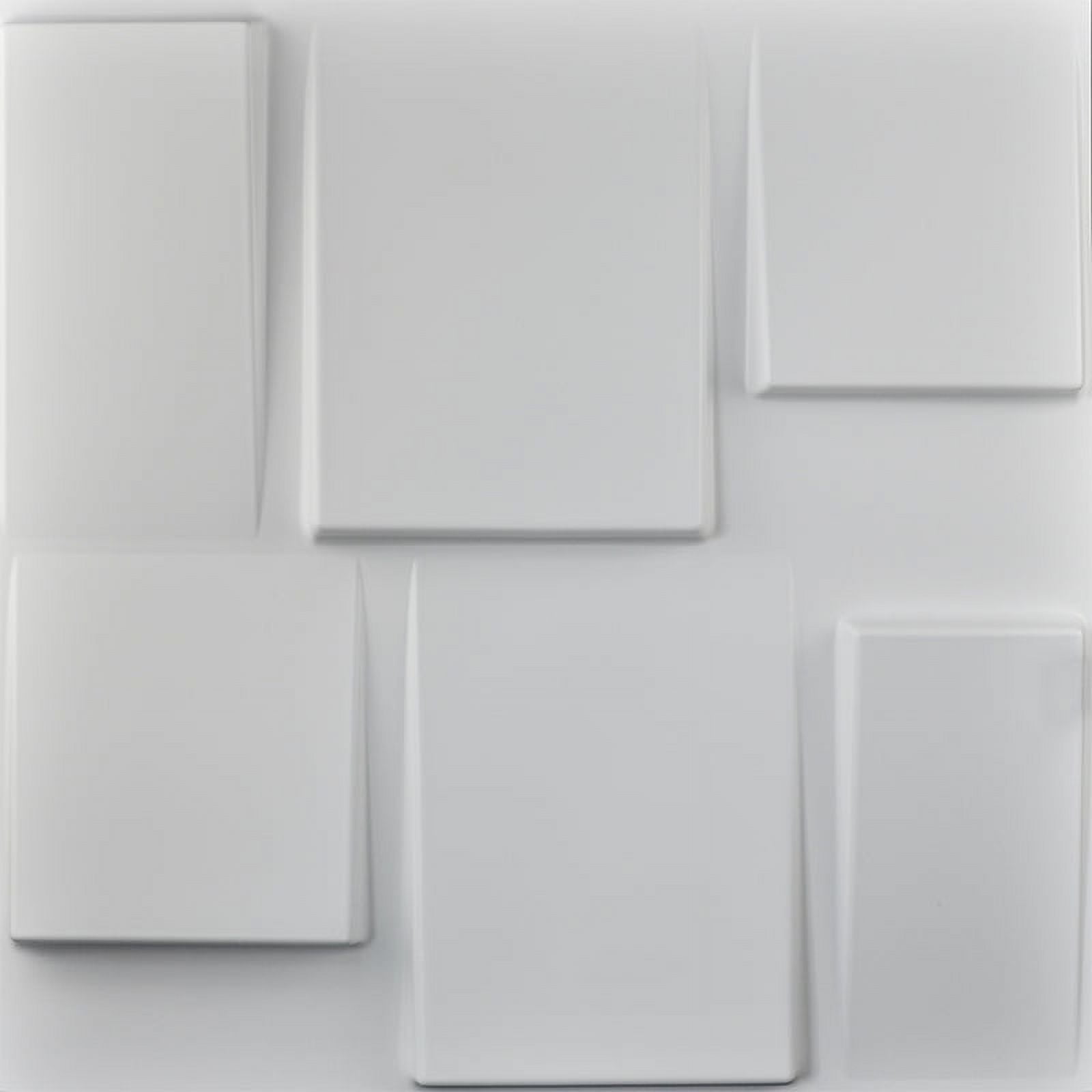 Art3d Architectural Design 19.7 in. x 19.7 in. PVC 3D Wall Panel Tile(12-Pack)