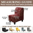 thumbnail image 5 of Armless Accent Chair Cover, Stretch Jacquard Chair Slipcover Soft Slipper Chair Covers Furniture Protector Covers for Living Dining Room Hotel Reception Chair, 5 of 5