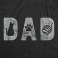 thumbnail image 2 of Mens Dad Cat T Shirt Funny Pet Kitty Cute Dad Graphic Novelty Tee Graphic Tees, 2 of 9