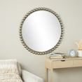 thumbnail image 2 of CosmoLiving by Cosmopolitan 36" x 36" Silver Beaded Wall Mirror, 2 of 13