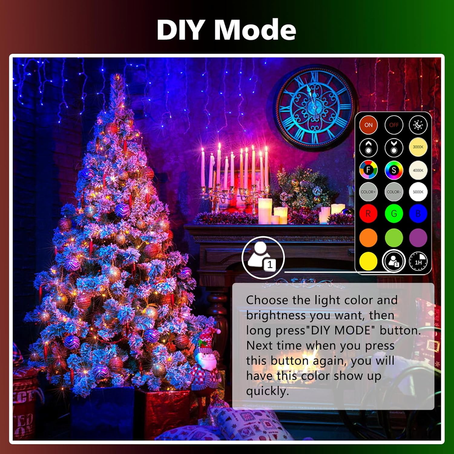 FTL E12 LED Light Bulb Color Changing, 5W 40W Equivalent A15 RGB Light Bulb with Remote Control, Warm White to Daylight White 2700K-6000K, 30 Colors RGB E12 LED Bulb Dimmable,Timer, 2 Modes,6-Pack