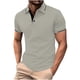thumbnail image 1 of pstuiky camisetas de hombre, Camisa de manga corta con cuello vuelto, versátil, de color liso y estilo informal para hombre camisas casuales para hombre xxl, 1 of 5