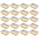 thumbnail image 4 of Bandeja de papel de aluminio para 20 piezas, plato de frotamiento de 750ml, mesa de vapor, bandeja de comida desechable para horno tostador, 4 of 6