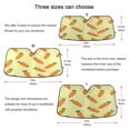 thumbnail image 5 of ALAZA Cute Carrot Windshield Sun Shade Car Foldable Sun Visor Block UV Rays Protector 55"x27.6", 5 of 8