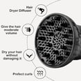 thumbnail image 5 of Difusor universal para secador de pelo rizado, control del encrespamiento, compatible con secadores de 1,38 x 3,35 pulgadas, color negro., 5 of 5