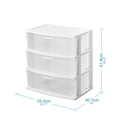 thumbnail image 5 of Cajonera Comoda Organizador Multiusos 3 Niveles Blanco, 5 of 5