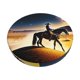 thumbnail image 1 of Disketp Azure Sky Western Desert Cowboy Funda Redonda para Taburete, Funda de Cojín para Silla de Bar Suave y Elástica-14 inch, 1 of 7