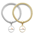 thumbnail image 1 of Allow Comtment Language Habits Lover Bracelet Bangle Pendant Jewelry Couple Chain, 1 of 3