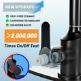 thumbnail image 6 of DTIG Kitchen Faucet with Pull-Out Sprayer, Single-Handle Stainless Steel Design, Brushed Nickel Finish, Black, 6 of 9