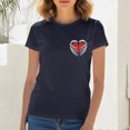 thumbnail image 4 of adaychics Matching Shirts for Couples Skeleton Heart Print Short Sleeve T-Shirt Crewneck Holiday Clothes for Party Dating, 4 of 6