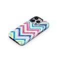 thumbnail image 3 of DesignSkinz Scratch-Resistant Hard Slim Case Compatible with iPhone 16 Pro Max (Compatible with MagSafe) - Vibrant Pink & Blue Layered Chevron Pattern, 3 of 9