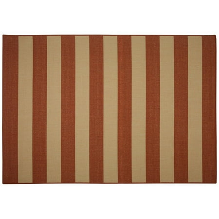 Pawleys Island Original Collection - Pawleys Island Beach Service Red Stripe Indoor/Outdoor Area Rug