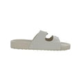 thumbnail image 2 of Madden Girl Womens Teddy Faux Leather Footbed Sandals Beige 10 Medium (B,M), 2 of 3