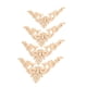 thumbnail image 1 of Apliques De Tallada, 4 Piezas De Exquisitos Patrones De Flores, Incrustaciones Decorativas Sin Pintar Para Gabinete De Puerta De Pared, Con Color Claro, Fácil De Pintar,, 1 of 7