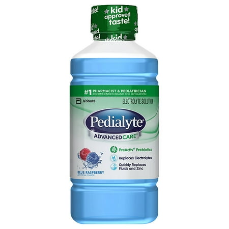 Pedialyte AdvancedCare Oral Electrolyte Solution Blue Raspberry1.1 qt(pack of 1)