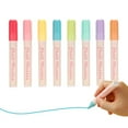 thumbnail image 1 of Liquid Chalk Pen Marker 8 Bright Colors 6mm Reversible   and Chisel Erasable Water-based Chalkboards Marker Pens Non Toxic Quick Drying for Blackboard Glass Windows Mirrors Office Home, 1 of 7