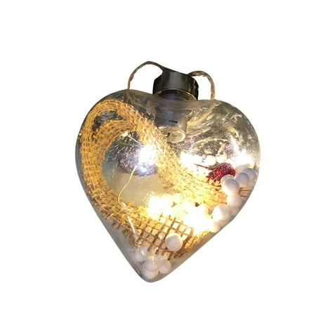 

Christmas Decorations Clearance RUZIYOOG Christmas Decorations Glowing Plastic Christmas Balls Christmas Pendants D