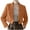 Brown, variant on Cropped Blazers for Women Business Casual Open Front Long Sleeve Lapel Suit Jacket Trendy Oversized Work Office Blazers Mint Green S