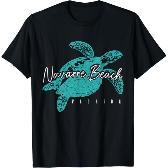 Navarre Beach Sea Turtle Scuba Diver T-Shirt BLACK Unisex S-5XL Hot Trending Shirt, Vintage Birthday Gift