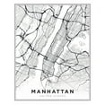 thumbnail image 2 of Braun Studio 12x14 White Modern Wood Framed Museum Art Print Titled - Manhattan, 2 of 4