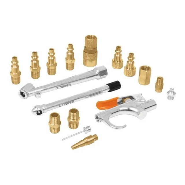 Juego Accesorios Neumaticos 17 Pz Truper 19022