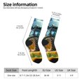 thumbnail image 2 of KLL Green Tractor Field Print Cool Socks Men's Women's Crew Socks Funny Crazy Novelty Stockings, 2 of 6
