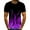 Purple, variant on Meichang Mens Shirts 3D Flame Print Short Sleeve Shirts Casual Crewneck Lightweight Workout Muscle Shirt Workout Sports Wear 2024 Novelty Graphic Shirts for Men on Clearance Purple XL