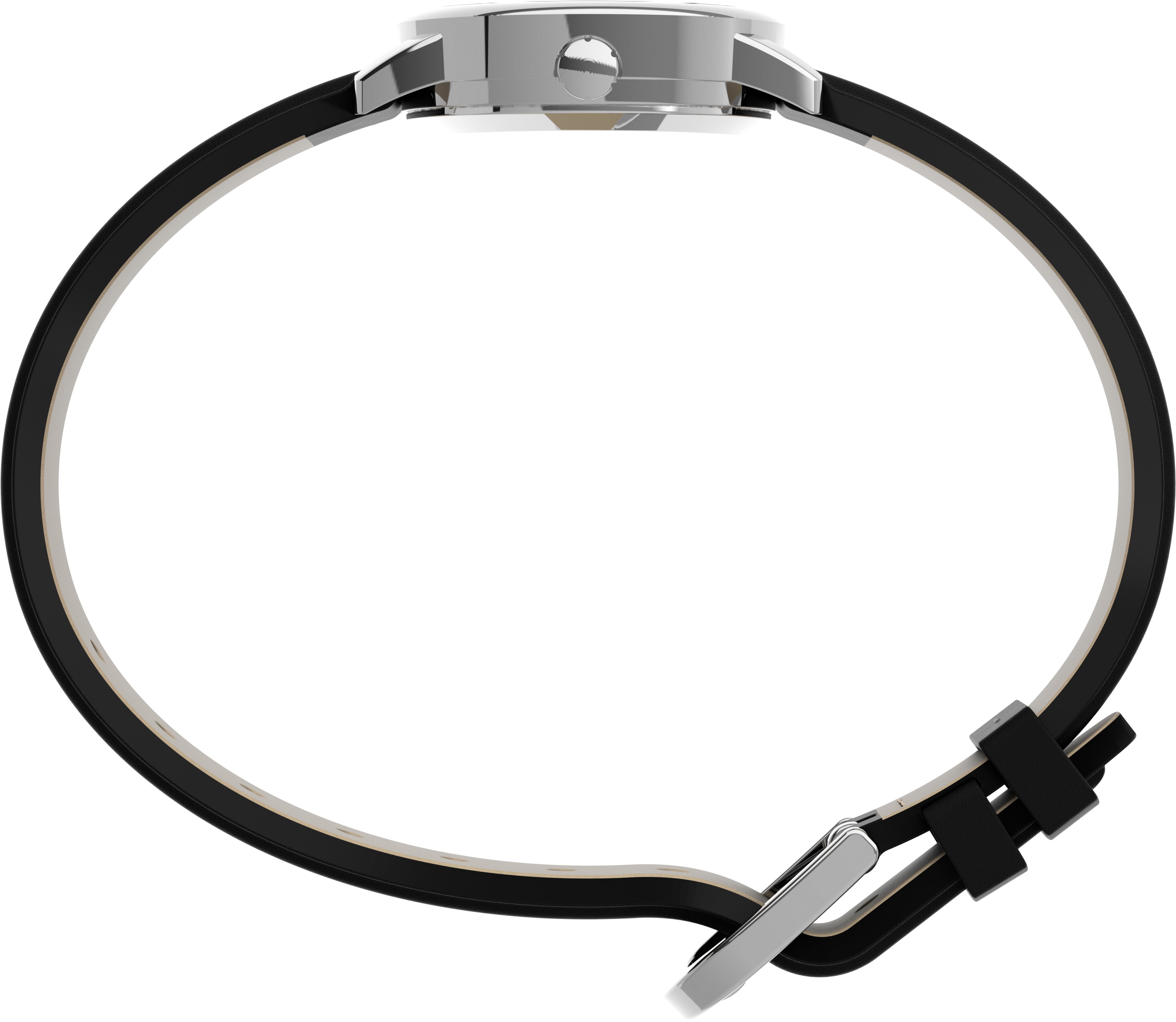 Timex Ladies' Dress Black Leather Strap