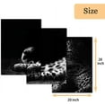 thumbnail image 4 of Hieng Abstract Canvas Wall Art, Painting Prints, Feather Pictures Modern Wall Decor for Living Room Bedroom Office Home Decor -（Only canvas）, 4 of 6