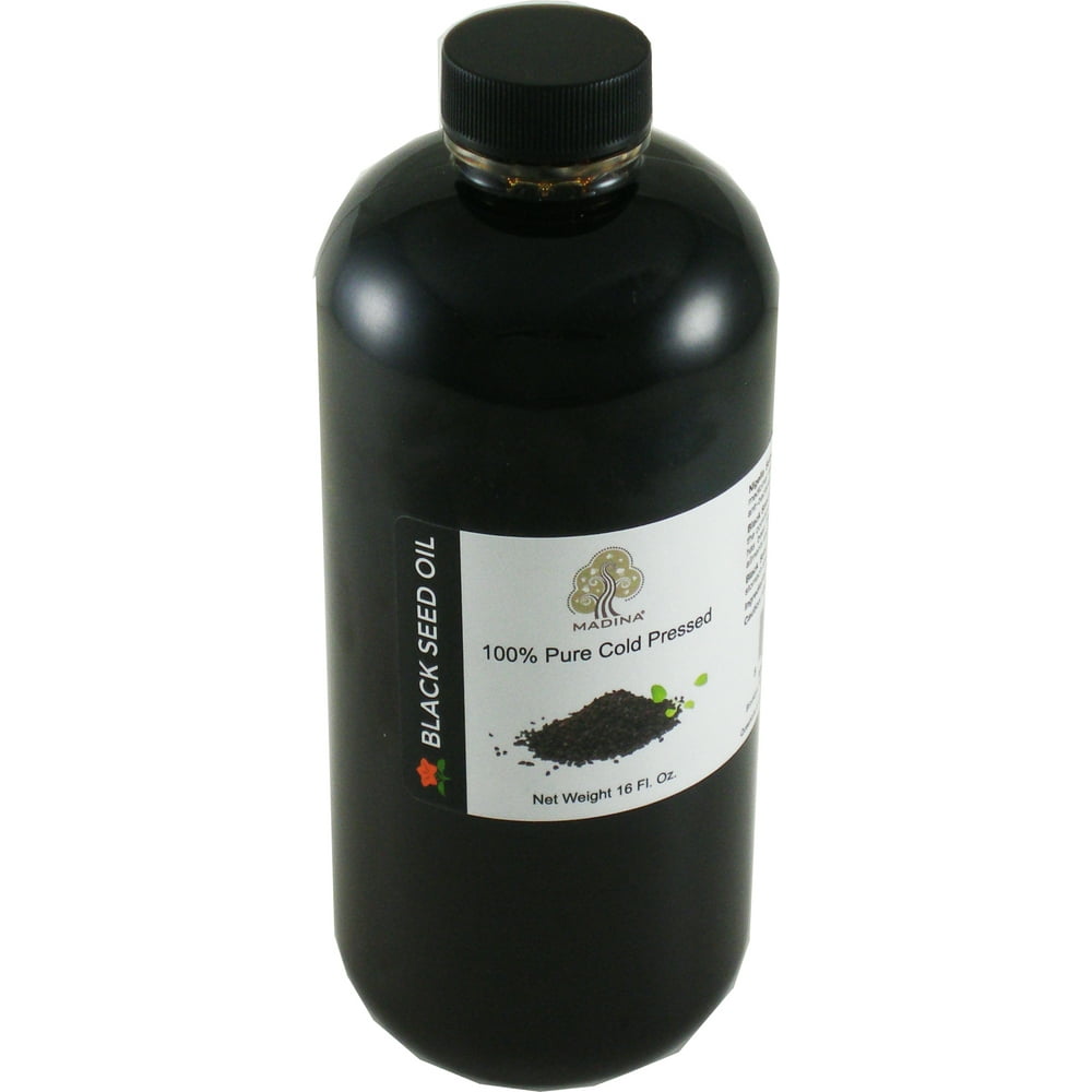 Madina Natural 100 Pure Cold Pressed Black Seed Oil [Black 1 lb