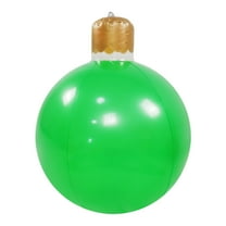 Hvmvliv Outdoor Inflatable Christmas Ball Colorful Decorative Giant Christmas Inflatable Balls Pvc Christmas Ball for Holiday Yard Porch Decoration 1.65 ft, Green