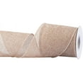 thumbnail image 1 of Joycrosso Burlap Wired Edge Ribbon 4 inch x 10 Yards, Natural, Ideal for Crafting, Gift Wrapping, Wreath, Christmas Tree, and Rustic Wedding Decorations, 1 of 4