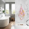 thumbnail image 2 of Yayeee 2 Pack Hand Towels for Bathroom 100% Cotton 16" x 28" Soft Absorbent Kitchen Towel, Flat Yellow Stars, 2 of 7
