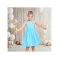 thumbnail image 4 of Sunny Fashion Girls Dress Pastel Sky Sleeveless Polka Dot Sheer Mesh Cotton Vintage Party Summer 7 Years, 4 of 6