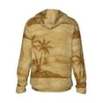 thumbnail image 3 of Uemuo Retro Palm Tree Pattern Women's Full Zip UPF 50+ Sun Protection Hoodie Jacket Long Sleeve Sun Shirt Hiking Outdoor Performance with Pockets-, 3 of 9
