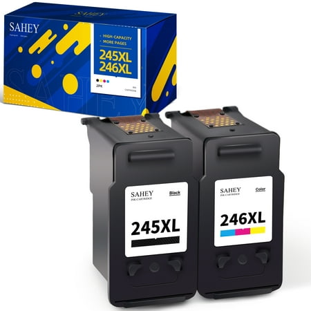 245XL 246XL Ink Cartridge for Canon PG-245XL CL-246XL 245 246 XL PG243 CL244 with TR4520 MX490 MX492 MG2522 TS3322 TS3120 (2 Pack) What will you get: 245 246 XL 245XL 246XL ink cartridge (2-Pack) 1 X 245XL Black ink cartridge 1 X 246XL Tri-color ink cartridge Compatible Printer List: Canon PIXMA: IP2820 / TR4520 / TR4522 / MX490 / MX492 / TS3120 / TS3122 / TS202 / TS302 / TS3320 / TS3322 / MG2420 / MG2520 / MG2522 / MG2920 / MG2922 / MG2924 / MG2525 / MG3020 / MG3022 / MG3029 Cartridge Page Yield: 400 pages per Black ink cartridge 300 pages per Color ink cartridge NOTE: It depends on printer and usage