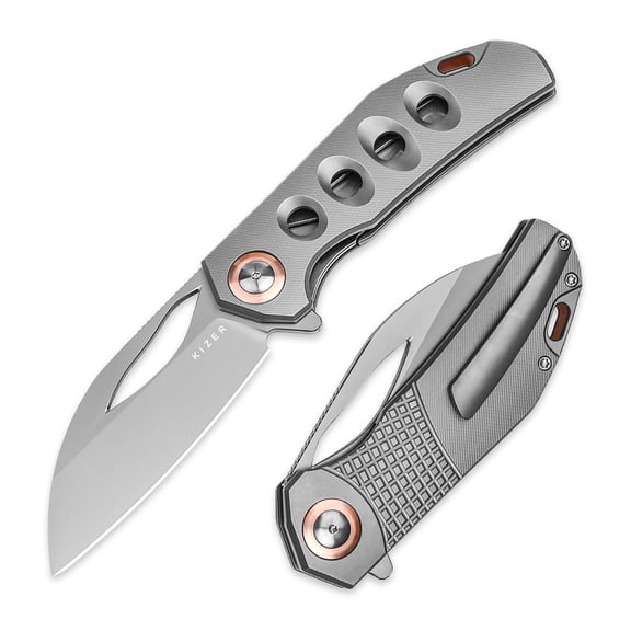 Kizer Madrac EDC Folding Pocket Knife Nitro-V Blade Micarta Handle V3693A4