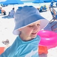 thumbnail image 5 of Knaut Sports Terry Bucket Hat Wide Brim Sun Protection for Girls Boys, Beach Hat, Teal, 5 of 9