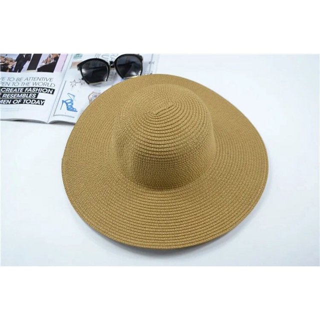 Sombrero de paja informal para adultos, gorros de Sol para exteriores, protección solar, visera, gorros de ala grande