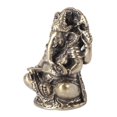 thumbnail image 1 of Adorno de dios elefante Ganapathi Estatua de Ganesha Decoración vintage para el hogar Escritorio Ídolo retro Resina Oficina, 1 of 6