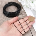 thumbnail image 4 of 11 Yard Fold Over PU Leather Strip Cord Black Metallic Leather Braiding String 2mm Flat Soft Leather Trimming Strap Trimming for DIY Sewing Crafts Belt Bracelet Jewelry Making Clothing, 4 of 9