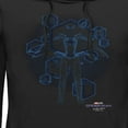 thumbnail image 2 of Men's Marvel Spider-Man: No Way Home Black Suit Blueprint  Pull Over Hoodie Black Medium, 2 of 4