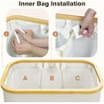 thumbnail image 2 of N Hampers for Laundry Basket with Lid,160L Extra Large Laundry Hamper 3 Section Dirty Clothes Hampers for Laundry Divided Laundry Basket Organizer for Bedroom,Laundry Room,Dirty Clothing Hamper,Beige, 2 of 15