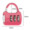 thumbnail image 7 of figatia 3 Digit Combination Lock ,Combination Locker Lock,Gym Locker Lock Outdoor Padlock for Gate Case Wardrobe Office pink, 7 of 7
