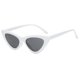 thumbnail image 2 of de sol Rectángulo Retro Marco clásico Unisex - Blanco + Gris Lente de color blanco fram Deep Grey Sunnimix Gafas de sol del ojo de gato de las mujeres, 2 of 8