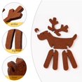 thumbnail image 3 of Gibobby Decoración Escritorio Ornamento 1PC Decoraciones navideñas Ornamento Rojo DIY Cervatillo Ornamento(B), 3 of 5