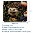 thumbnail image 5 of Hedgehog Gaming Mousepad Mouse Mat Desk Mat - Square, 8.3x9.8 Inch, Non-Slip Rubber Bottom, Printed, Suitable for Office and Gaming, 5 of 6