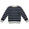thumbnail image 2 of Richie House Boys' Striped Cardigan Sweater with R Embroidery RH1695, 2 of 2