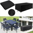 thumbnail image 5 of Funda para muebles de jardín de 200 x 100 x 75 cm, lona protectora para mesa de jardín, muebles de exterior, impermeable, resistente al viento, anti-UV, resistente al frío, funda para, 5 of 5