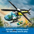 thumbnail image 6 of LEGO City Emergency Rescue Helicopter, Toy Aircraft Playset for Kids, Fun Gift for Boys and Girls Aged 6 Plus, Hiker, Rescuer, and Pilot Minifigures, Chopper with Winch and Spinnable Rotors, 60405, 6 of 8